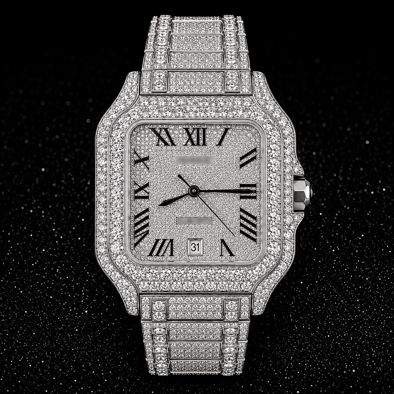 Square'd Moissanite Watch