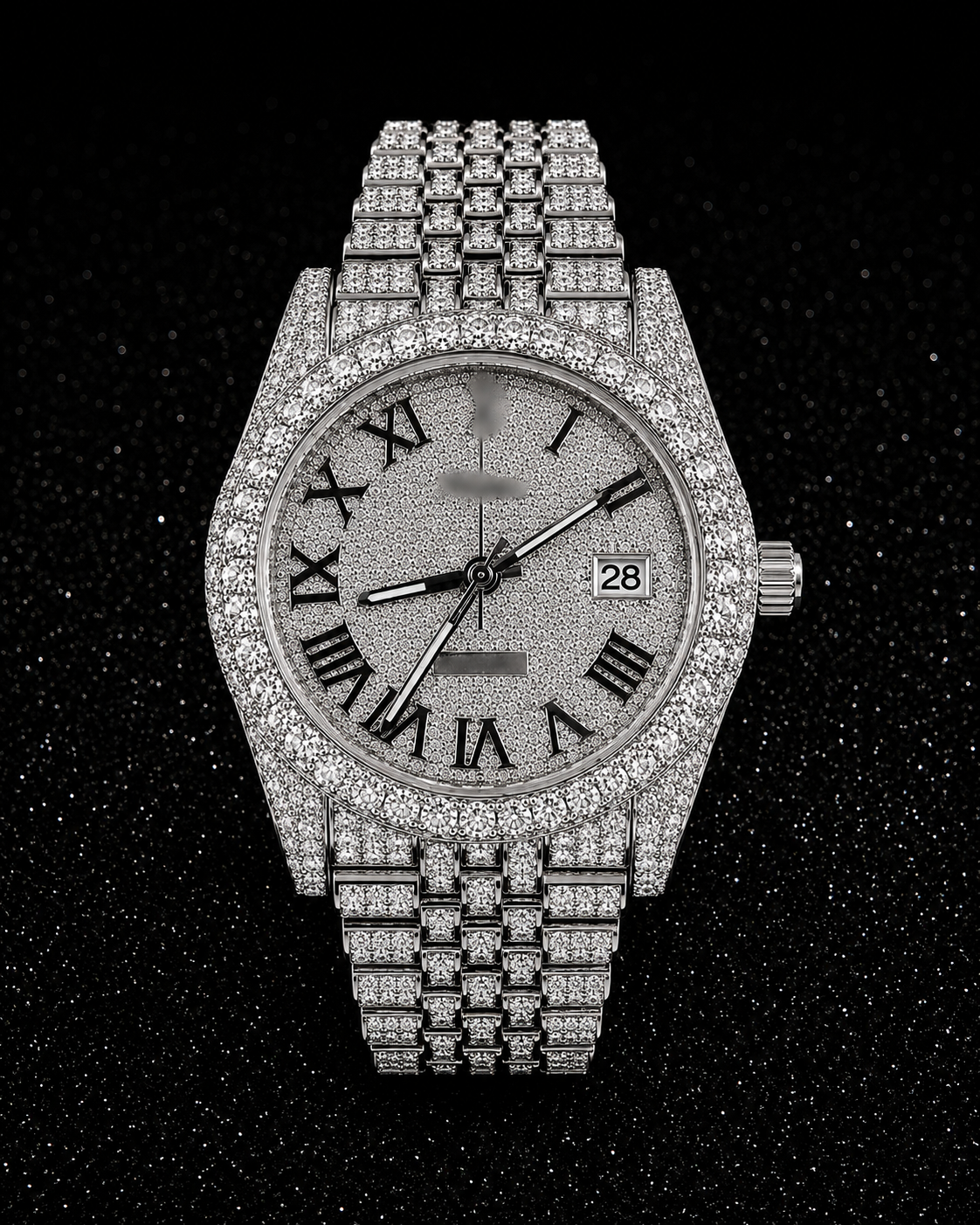 Roman Moissanite Watch