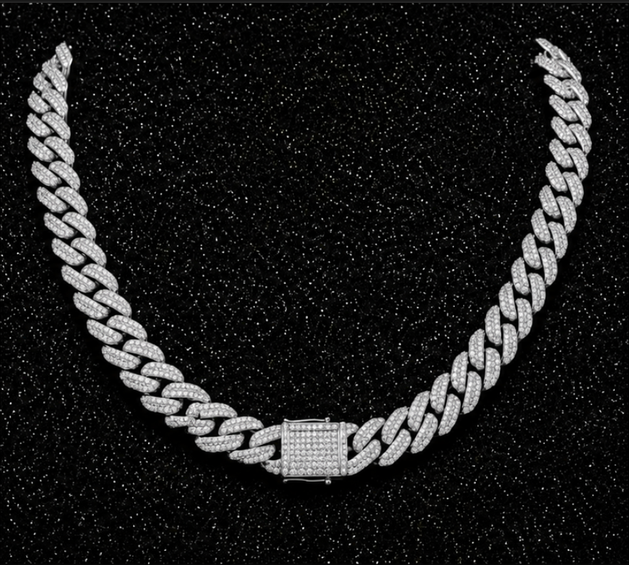 Cuban Moissanite Necklace