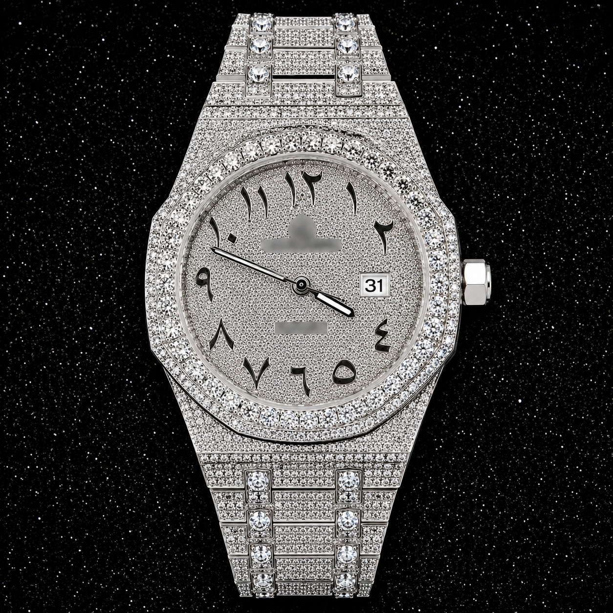Arabic Moissanite Watch